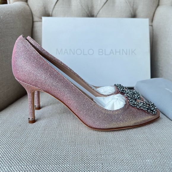 Authentic Brand New Manolo Blahnik Hangisi 70mm - Picture 3 of 10